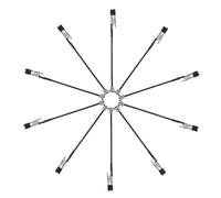 WRITWAA Pinzas de Cocodrilo Metálicas Soporte Práctico para Soldadura y Pintura con Base de Hierro Magnética , Mini Abrazaderas Flexibles para Manualidades y Modelismo