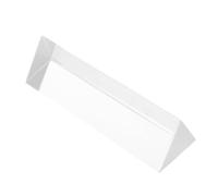 WRITWAA Prisma triangular de vidrio: herramienta didáctica de luz de 10 cm para experimentos de física. Demostrador de luz refractada para estudiantes. Equipo para experimentos ópticos.