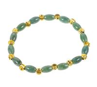 WRITWAA Pulsera de Piedra Natural de Jade Cuentas de Aleación, Diseño Delicado para Cumpleaños y Citas, Brazalete Portátil y Elegante para Mujer