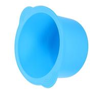 WRITWAA Recipiente de Silicona para Calentador de Cera 400 Ml Resistente a Altas Temperaturas Cuenco para Depilación y Mezcla de Belleza Forro Interior Azul Fácil de Desmoldar