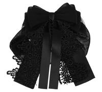 WRITWAA Redecilla para el pelo para mujer, con lazo decorativo, pasador de malla elástica, para cubrir moños, lazo de ganchillo, redecilla profesional para el pelo, horquilla para mujeres y niñas,