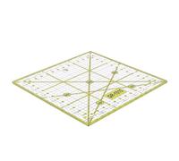 WRITWAA Regla Cuadrada para Patchwork Líneas de Cuadrícula Precisas Plástico Transparente Color Distintivo Apta para Costura DIY y Manualidades Uso Diestros y Zurdos Herramienta para