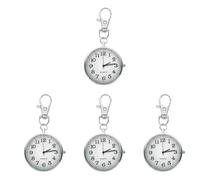 WRITWAA Reloj Colgante para Enfermera De Acero Inoxidable Y Vidrio DiseñO Moderno Y PortáTil con Llavero Ideal para MéDicos Y Personal De Salud Uso Diario