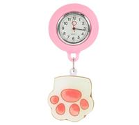 WRITWAA Reloj De Bolsillo Clip para Enfermera Reloj De Portátil Diseño De Dibujos Animados para Uso Hospitales o Instituciones De Salud