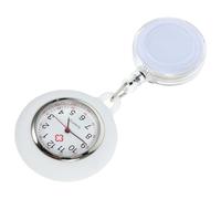 WRITWAA Reloj de Bolsillo en Silicona y Aleación Clip para Enfermera Diseño Chic y Fácil de Llevar para Personal Clínico y Estudiantes
