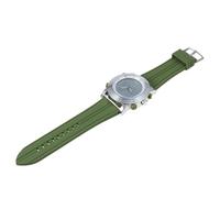 WRITWAA Reloj Electrónico Multifuncional de Silicona Verde, Reloj Deportivo Luminoso para Estudiantes, Alarma y Doble Pantalla, Pulsera Resistente para Exteriores