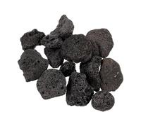 WRITWAA Rocas Volcánicas Negras para Plantas en Maceta y Acuarios, Piedra Natural Porosa y Transpirable, Decoración Segura para Agua Dulce y Salada, Paquete de 1 Saco