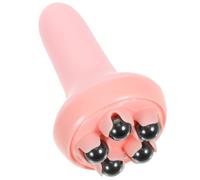WRITWAA Rodillo Masajeador de Mano Portátil para Espalda y Pantorrillas, Masajeador Corporal Bolas, Diseño Compacto Rosa, Herramienta de Relajación Muscular y Estimulación Meridiana para