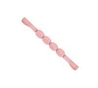 WRITWAA Rodillo Masajeador Rosa de Abs 4 Ruedas y 3 Bolas Independientes para Masaje Muscular y Relajación, Diseño Ergonómico 2 Asas para Piernas y Cuerpo