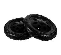 WRITWAA Ruedas Giratorias para Carrito de Compras 2 Unidades Repuesto para Ruedas de Carro Color Negro Tamaño Pequeño Compatibles Carros de Supermercado y Carritos de Empuje