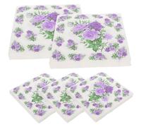 WRITWAA Servilletas Desechables de Papel Diseño Elegante de Flores, 100 Hojas Suaves y Resistentes para Bodas y Entretenimiento Diario