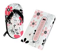 WRITWAA Set Estuche Portátil de Cuero Pu de Acero Inoxidable de Manicura Profesional para Cuidado y Recorte de Uñas Gruesas en Viajes y Camping
