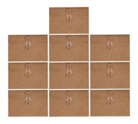WRITWAA Sobres de Papel Kraft para Oficina 17x11,5 Cm 10 Unidades, Sobres para Invitaciones y Cartas, Bolsitas Vintage para Guardar Notas y Tarjetas, Ideales para Eventos y