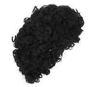 WRITWAA Sombreros De Moda Para Mujer Pelucas Cortas y Rizadas Flequillo De Color Negro Pelucas Afro Rizadas Para Mujeres Negras Para Cosplay Fiestas Disfraces y Uso Diario