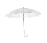 WRITWAA Sombrilla De Encaje Blanca para Accesorio Elegante para Escenarios De Danza y Fotografía Sombrilla Decorativa para Bodas y Eventos