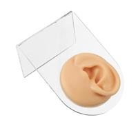 WRITWAA Soporte Flexible para Práctica de Perforación Molde Realista para Exhibición de Joyería Oído Derecho