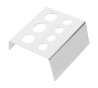 WRITWAA Soporte Para Soporte Dedicado Múltiple Estante De Acero Inoxidable Estante De Acero Orificios Para Pigmentos Taza Accesorios De Plateado