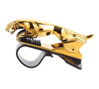 WRITWAA Soporte para teléfono de Coche: Soporte para teléfono móvil y GPS con diseño de Leopardo - Montaje en salpicadero con Clip Ajustable de 360 Grados, Accesorio de decoración para el