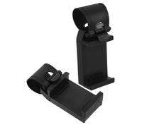 WRITWAA Soporte para Teléfono Móvil para Coche con Montaje en Volante, Clip Ajustable para Sujeción Segura, Color Negro, Paquete de 2 Unidades, Compatible con Smartphones para Navegación