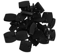 WRITWAA Soportes de Repuesto para Listones de Cama Negros, Accesorios Plásticos para Somier, 20 Unidades Cabezal Simple y 10 Dobles, Compatibles Sillas de Oficina y Camas, Instalación