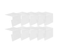 WRITWAA Soportes para Etiquetas de Estantería PVC A7 75X11 CM Portaetiquetas Plástico Transparente 10 Unidades Soporte Colgante para Cartel de Precio en Librerías Tiendas y