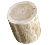WRITWAA Taburete de Madera Maciza Natural Diámetro 18-21 CM Altura 30 CM Taburete Decorativo Multifuncional para Interior y Exterior Asiento Resistente para Cambiar Zapatos y Mesita