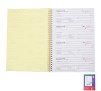 WRITWAA Talonario de Recibos Comerciales Encuadernación en Espiral Libro de Caja de Recibos para Pequeñas Empresas y Pedidos Portátil para Contabilidad y Gestión Financiera