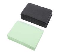 WRITWAA Tapete Para Tatuar Desechable 40 Piezas (20 Negro 20 Verde) Absorción De Agua, Almohadilla Profesional Para Protección De Mesa Estudios De Tatuajes y Prácticas