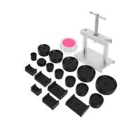 WRITWAA Taponadora De Relojes Removedor De Rayones En La Esfera del Reloj Abridor De Caja Trasera De Reloj Ver Prensa Morir Kit De Limpieza De Relojes Ver Kit De Herramientas Silver Pegar