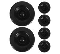 WRITWAA Tapones de Goma para Buje de Eje de Remolque, 6 unidades, 37 Mm, Tapa Protectora Impermeable para Cojinete, Cubierta para Eje de Camper y Remolque, Color Negro