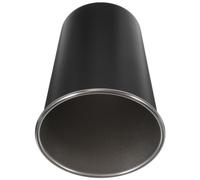 WRITWAA Taza de Agua Portátil de Acero Inoxidable, 350ml Negra | Acabado Interior Electropulido, Superficie Lisa y Resistente al Sudor, Boca Ancha para Limpieza, Oficina y Viaje