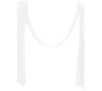 WRITWAA Tela para de Boda: Cortina Transparente White de 5 m x 76 cm (16,4 pies x 30 Pulgadas) para Fondo - Cortina para Exteriores, Ideal para, altares y fotomatones.