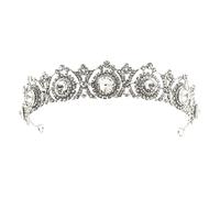 WRITWAA Tiara de Novia Cristales para Princesas, Diadema Elegante para Boda o Cumpleaños Mujer