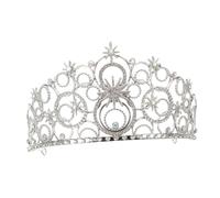 WRITWAA Tocado de Boda para Novia Nupcial Gemas de Imitación Tiara de Reina de Cristal Accesorios el Cabello en Bodas, Graduaciones y Concursos de Belleza