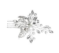 WRITWAA Tocado De Novia Perlas Peineta Creativa y Hermosa Accesorio Cabello De Aleación Exquisito Peine Elegante Para Tocado Elegante Para Bodas y Eventos Especiales