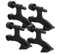 WRITWAA Tope de Puerta Ajustable de Aleación de Zinc Grueso 4 Piezas con Pasador de Bisagra y Parachoques de Goma para Protección en Hogar, Oficina y Baño