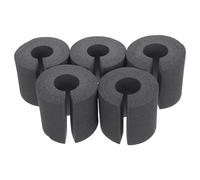 WRITWAA Tope de Puerta Antipinzamiento de Espuma Gris 5 Unidades, de Umbral Anticolisión para Interiores, Cojín de Seguridad Reutilizable para Protección Infantil y Mascotas