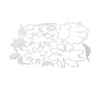 WRITWAA Troquel Metálico para Scrapbooking de Acero Resistente, Plantilla de Corte Flores, Herramienta Versátil para Manualidades de Álbumes y Tarjetas, Accesorio DIY para Álbumes