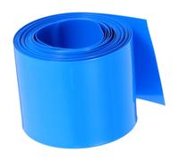 WRITWAA Tubo Termorretráctil de PVC Azul 30 MM X 3 M para Baterías Funda Aislante Resistente al Calor y Protector de Batería Envoltura Termoencogible para Embalaje y Aislamiento