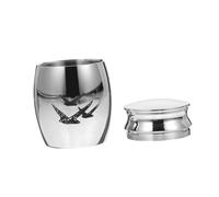 WRITWAA Urna para Mascotas Pequeña De Acero Inoxidable 1 Unidad Caja De Almacenamiento Resistente Diseño Pájaro Abierto para Cenizas Consuelo Familiar Mascotas