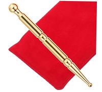 WRITWAA Varilla de Acupresión de Latón para Automasaje, Masajeador de Puntos Gatillo para Cuello y Hombros, Herramienta de Reflexología Que Estimula Músculos y Reduce Arrugas