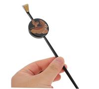 WRITWAA Vintage Japanese Chinese Hairpin Butterfly Flat Hair Stick For Elegant Updos Traditional Hanfu Bun Holder Retro Style Hair Accessories For Women