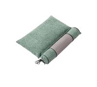 WRJAHCG Almohada Cervicales De Trigo Sarraceno, Ergonómico De Soporte, Almohada Ortopedica para Dormir, Ideal para Viaje, La Oficina, El Hogar,Verde