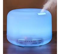 WRJAHCG Aroma Diffuser Humidificador,500Ml Humidificador Ultrasónico Aromaterapia Lámpara LED Colorida con Función Control Remoto para Yoga Salon SPA Vivir,Dormir, Bañarse, Hotel