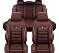 WRNHZNEW Cuero Fundas Asientos Coche para Focus St Line St Line MK4 Station Wagon 2004-2025, Impermeable Completo Juegos Cubreasientos Delanteros Y Traseros Protector Accesorios,Coffee