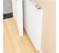 Wrobelax Organizador de zapatos oculto con puertas - Estante de zapatos de pared que ahorra espacio para espacios pequeños, armario de pasillo (tamaño: ancho 71 cm, 2 niveles, color: profundidad 15,2