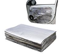 Wrohto Auto Sound Deadening Material, Car Sound Matting, 10pcs Sound Insulation Sheets, Self-Adhesive Damping Sheets, 5mm Car Noise Insulation, Trunk Door Audio Dampening,