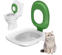 Wrohto Cat Toilet Training, Portable Cat Litter Tray, Kitten Potty Train System, Reusable Pet Toilet Trainer, Cat Toilet Trainer, Lightweight Litter Tray, Eco-Friendly Cat Training, Toilet Training Fo
