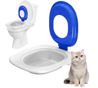 Wrohto Cat Toilet Training, Portable Cat Litter Tray, Kitten Potty Train System, Reusable Pet Toilet Trainer, Cat Toilet Trainer, Lightweight Litter Tray, Eco-Friendly Cat Training, Toilet Training Fo