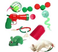 Wrohto Christmas Cat Toys, Wind-Up Mice Cat Toys, Teeth Cleaning Cat Toys, Interactive Cat Toy Ball, Fuzzy Balls Cat Toys, Cat Toys For Indoor Cats, Active Cat Exercise Toys, Multifunctional Cat Toys,